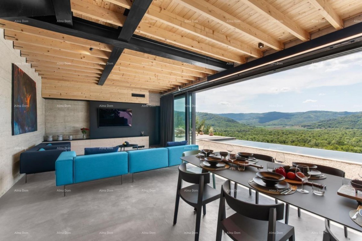 Lussuosa villa con vista su Motovun! 22