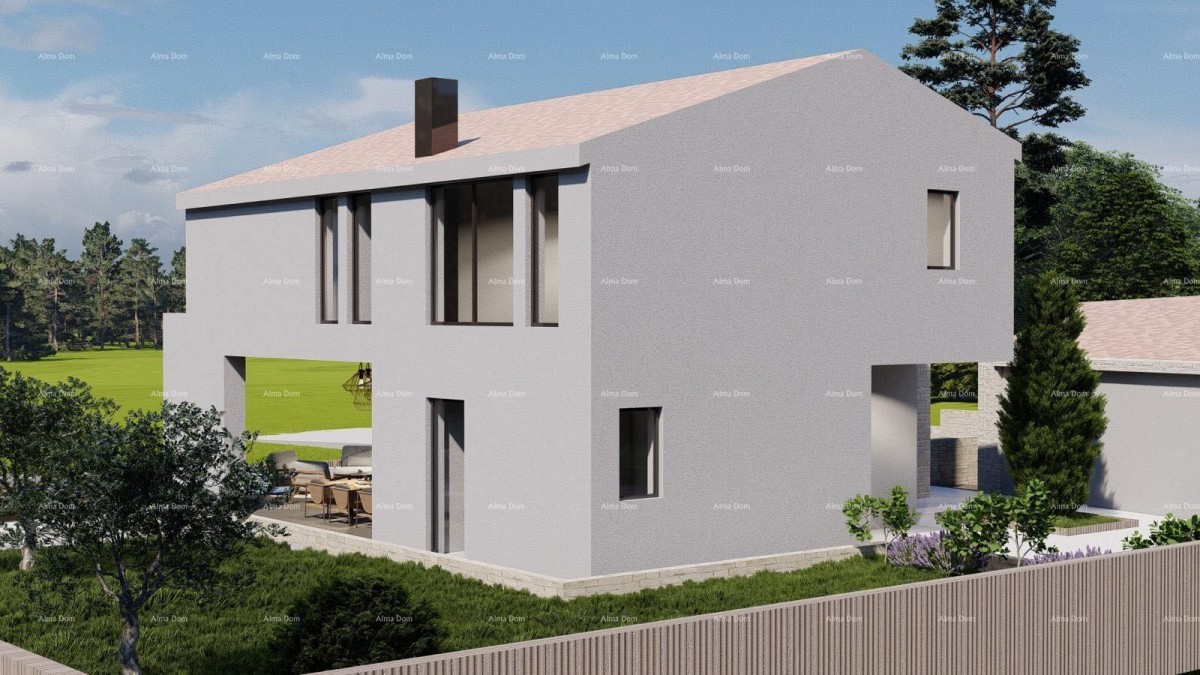 Tinjan – Gradbena parcela 1.152 m² z dovoljenjem in projektom za hišo s bazenom 16