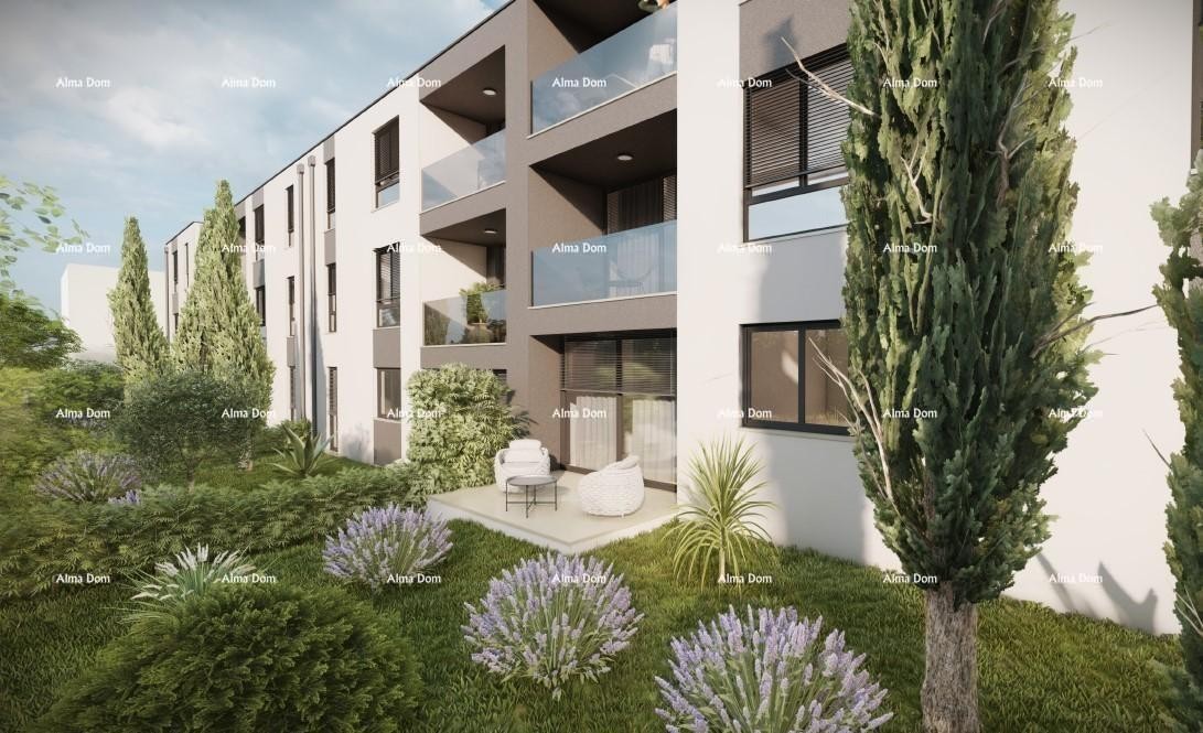 Novogradnja! Prodaje se stan s dvije spavaće sobe i dva parkirna mjesta, Pula, Valdebek 1