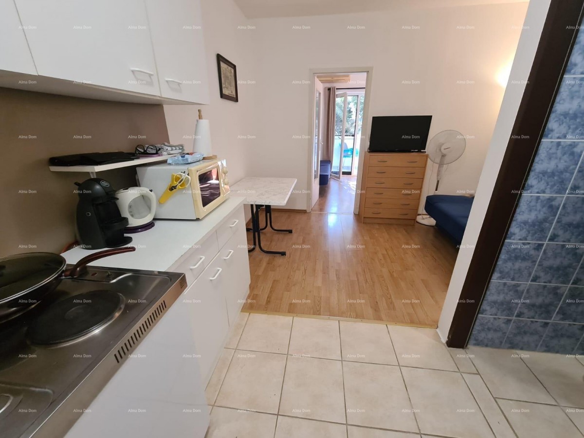 Приземная квартира с лоджией и бассейном. Медулин. 17