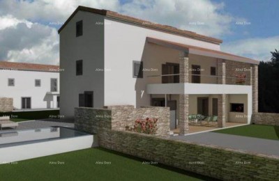 Kamena hiša za renovacijo s projektom, Kanfanar!
