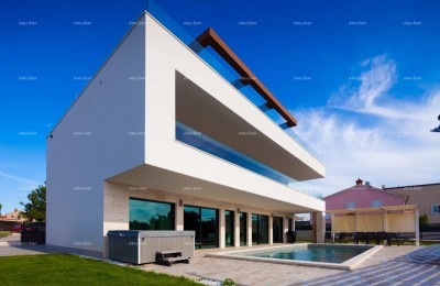 Modern villa with pool and sea views in Premantura
