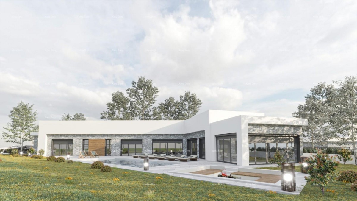 Продажа строительного участка с разрешением на строительство современного семейного дома, вблизи Барбана! 1