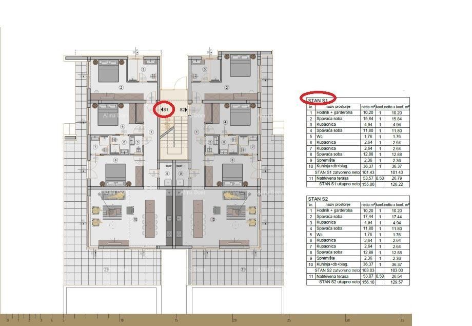 LUKSUZNA REZIDENCIJA V ROVINJU – 128 m² + 254 m² VRT, BAZEN 14