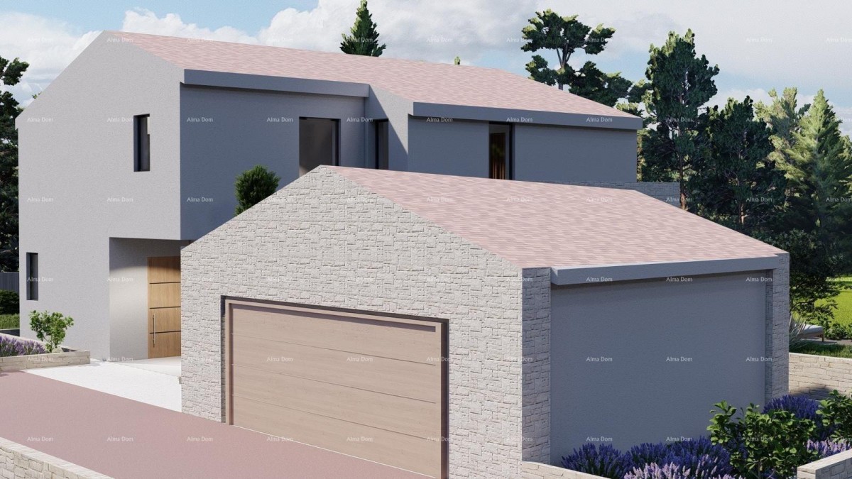 Tinjan – Građevinsko zemljište 1.152 m² s  dozvolom i  projektom za kuću s bazenom 6