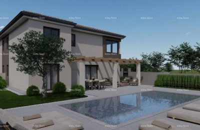 Две современные виллы с бассейном и сауной в стадии строительства - Истрия