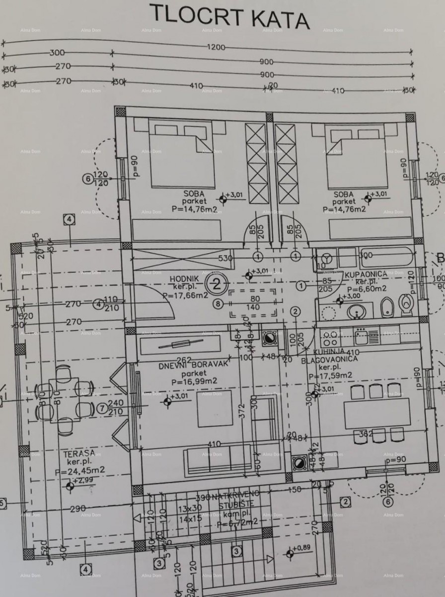 Prodaja dvoetažnega stanovanja z velikim vrtom in garažo, Ližnjan! 23