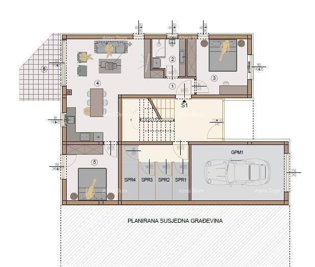 Prodaja - stan v pritličju, v novem stanovanjskem kompleksu, Valdebek, Pula! Zg6 S1 7