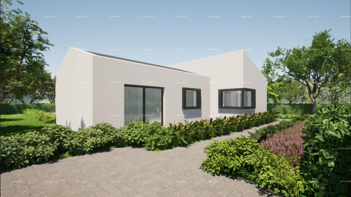 Project of a house with a swimming pool in Kršan 4