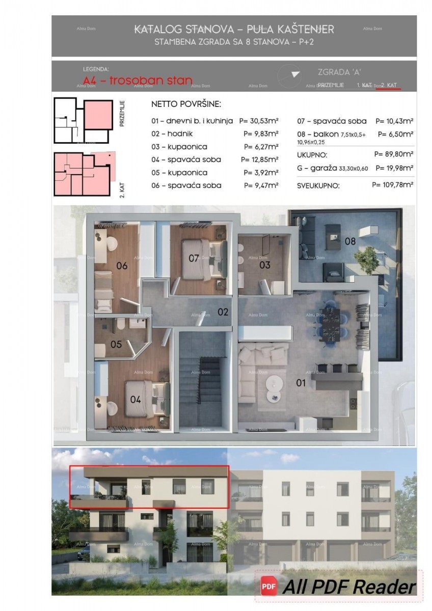 Prostran stan od 110 m² v Puli, blizu morja in s garažo! 5