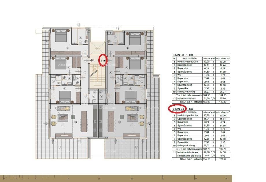 LUKSUZNI DVOETAŽNI STAN U ROVINJU – 237,00 m² (NETTO 173,64 m²) 7