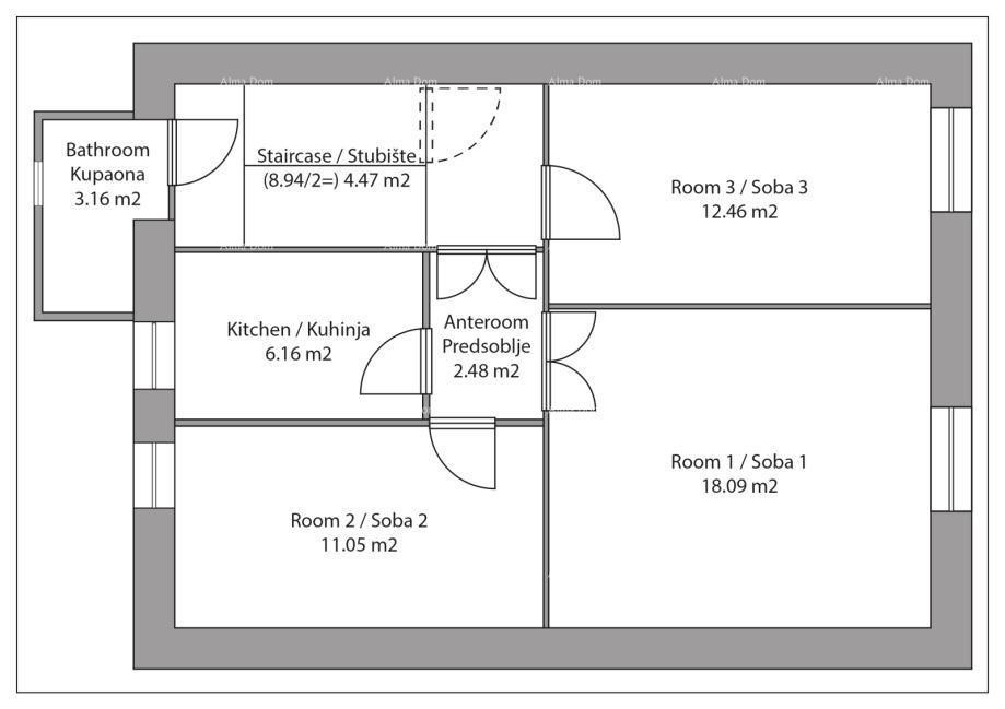 Пореч, 3-комнатная квартира на продажу 13