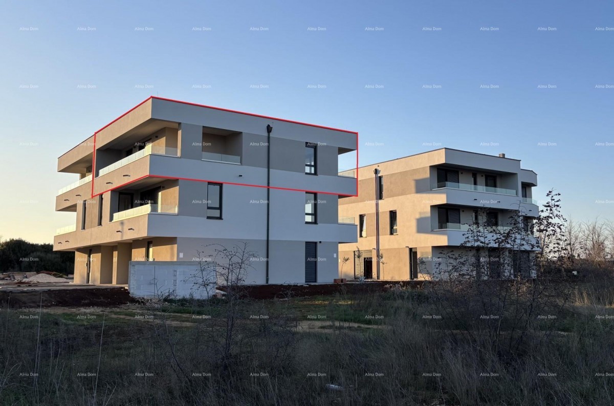 PULA, Valdebek - Prostorno stanovanje naprodaj, 2 terasi, novogradnja / B4 1