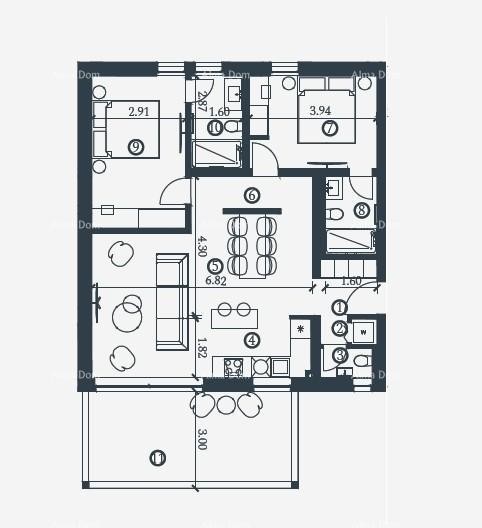 Новая постройка! Близость к Умогу! A2-1 7