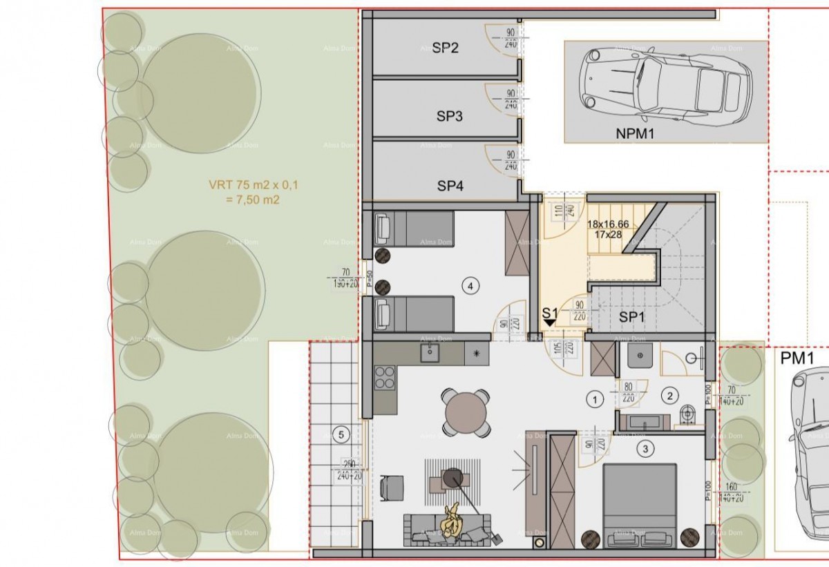 Новый жилой проект! Продажа квартиры с садом, Пула! S1, Z3 8