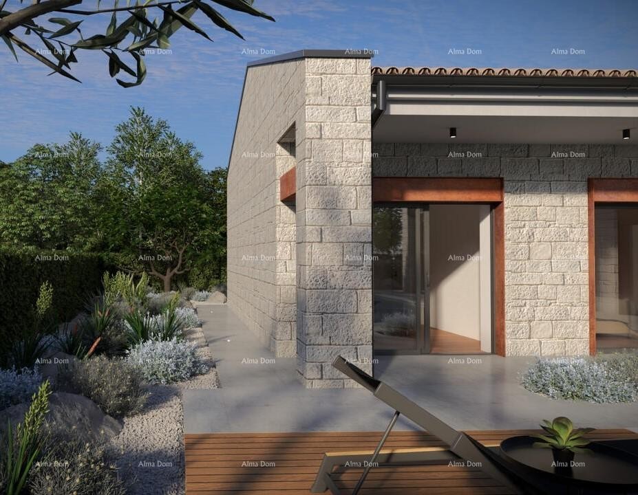 GRAĐEVINSKO ZEMLJIŠTE S PROJEKTOM ZA MODERNU ISTARSKU VILU, Buje 3