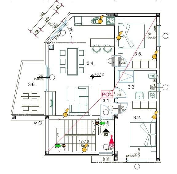 Vendita - appartamento in nuova costruzione con posto auto - edificio con solo 3 appartamenti, Pula! S3 1