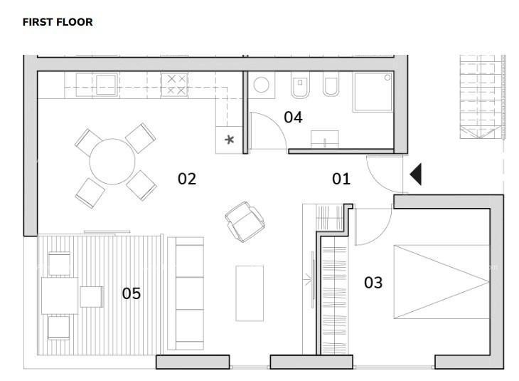 Sale of apartments in new construction, 5 minutes from the beach, Umag! A17 6