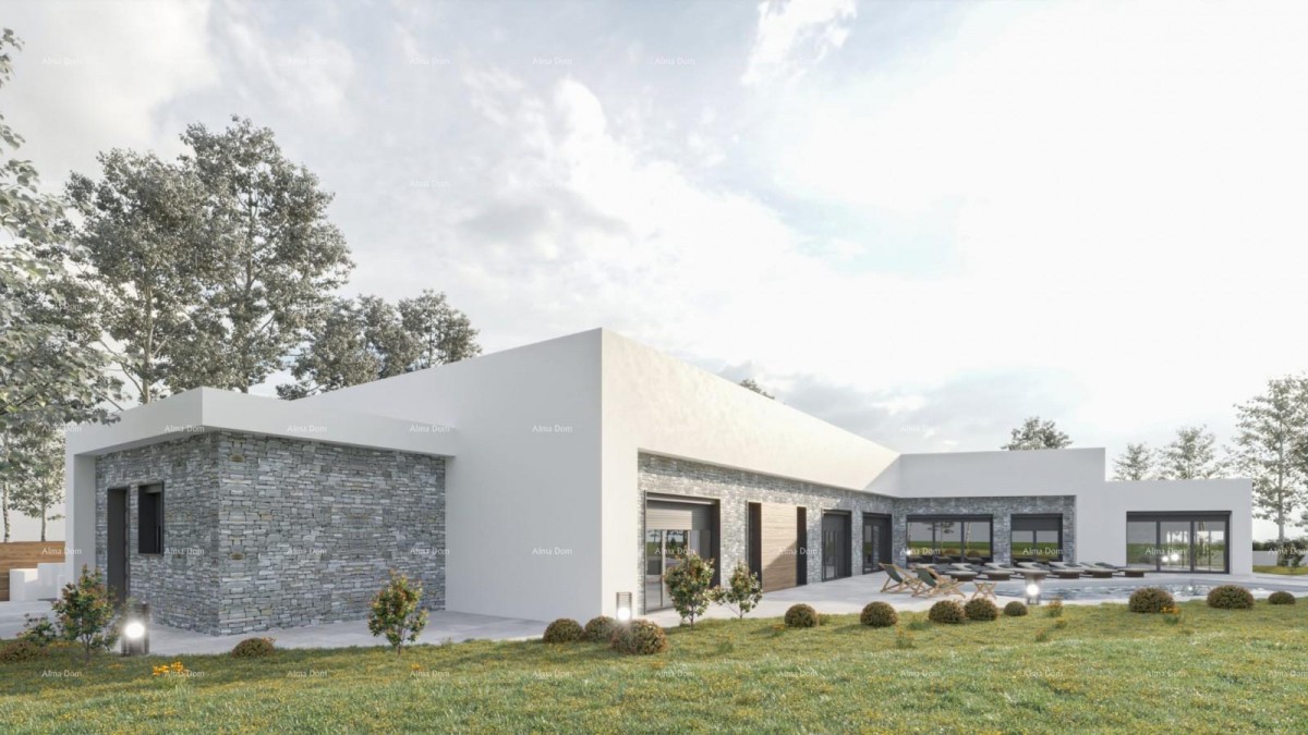 Vendita di un terreno edificabile con permesso di costruzione per la realizzazione di una moderna casa familiare, nei pressi di Barban! 2