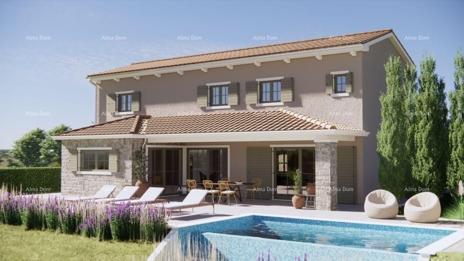 Prodaja - kombinirano zemljišče z idejnim projektom in pogledom na morje, Grožnjan! 1