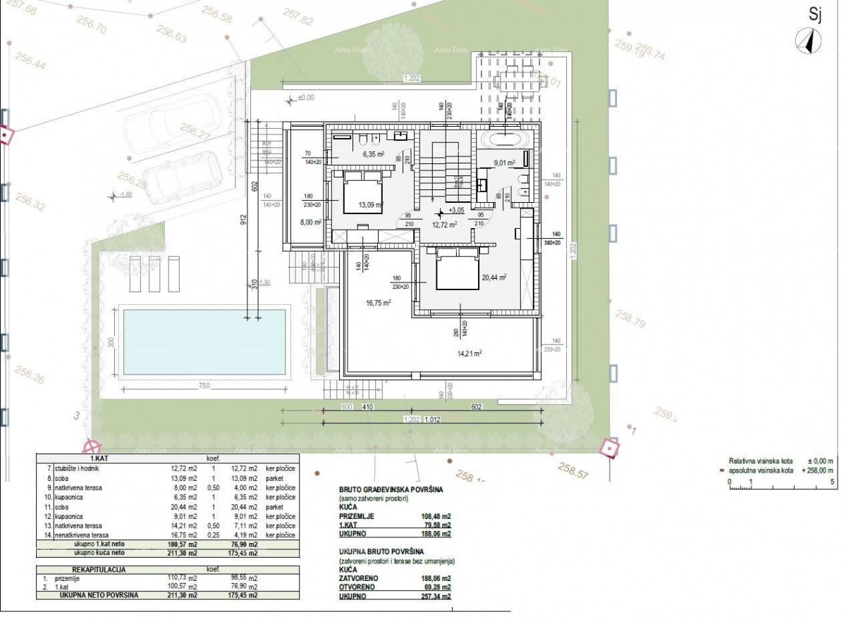 Istra. Bibići. Sale of construction land with a project, Bibići. 8