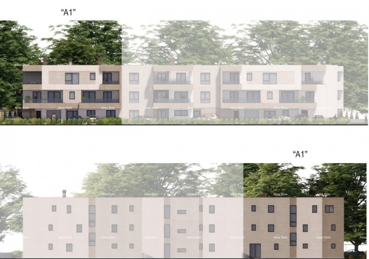 Prodaja stanov v gradnji - nov stanovanjski kompleks, Pula! stan B zg A1 5
