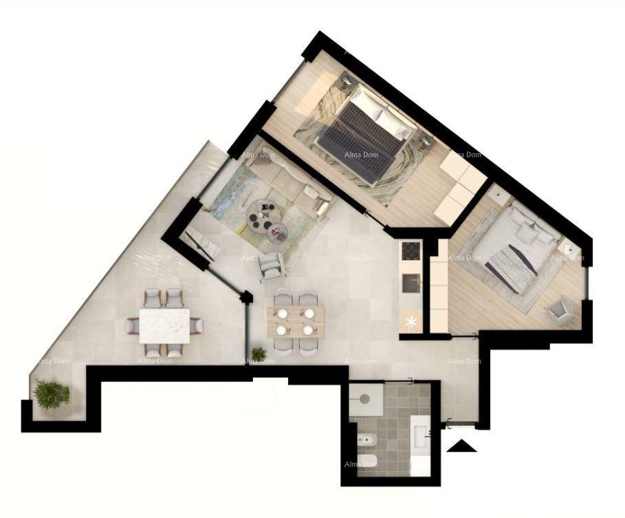 UMAG! Modern apartment in a top residential complex near the sea, S57 10