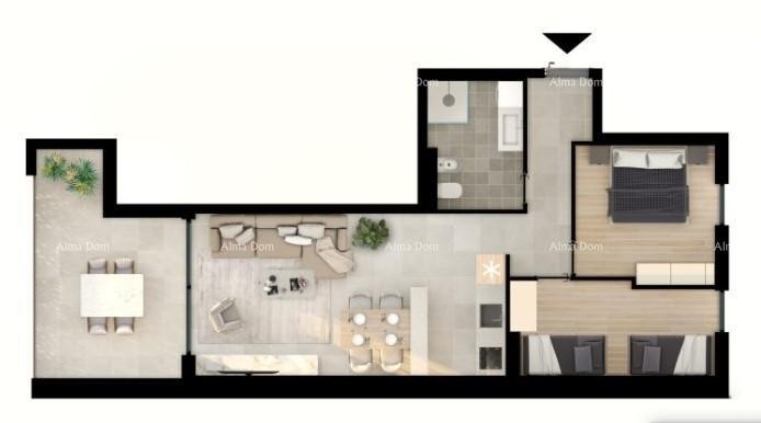 УМАГ! Современная квартира в первоклассном жилом комплексе рядом с морем, S4 11