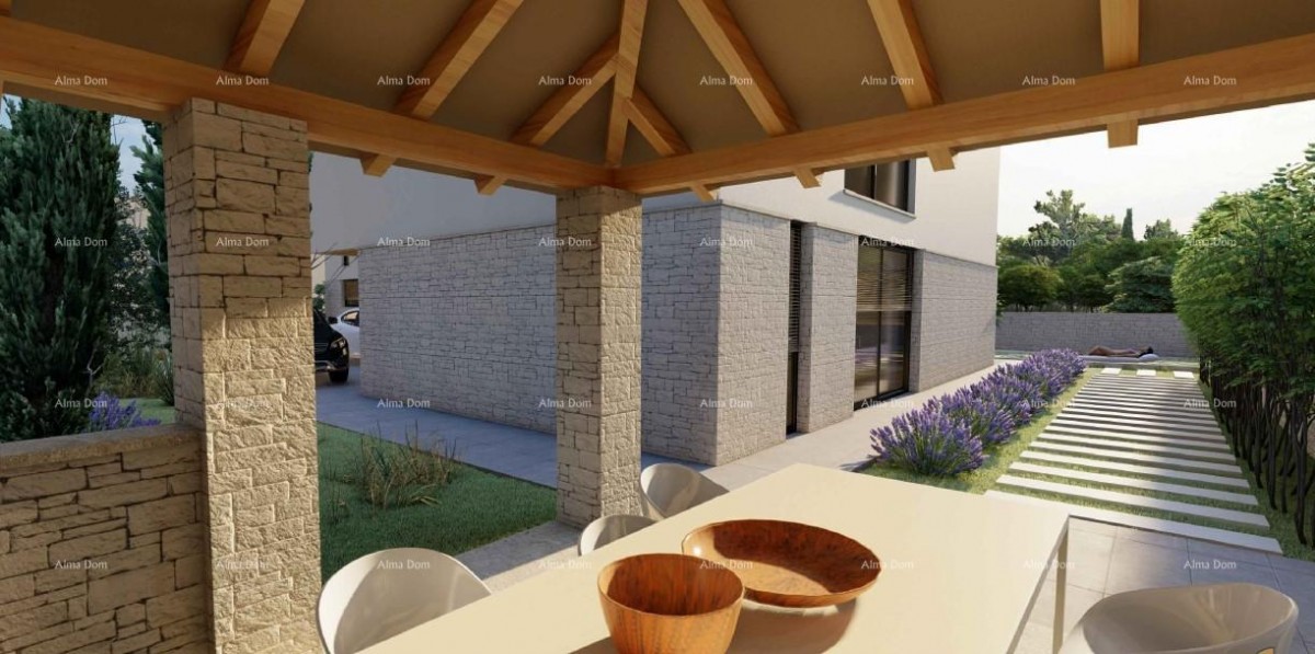 Sa bazenom! Novogradnja!  Ližnjan. 7