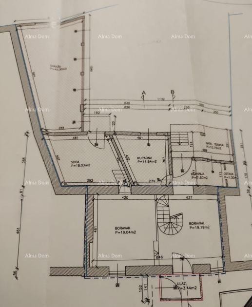 Vendiamo una casa in pietra nel centro di Brtonigle! 16