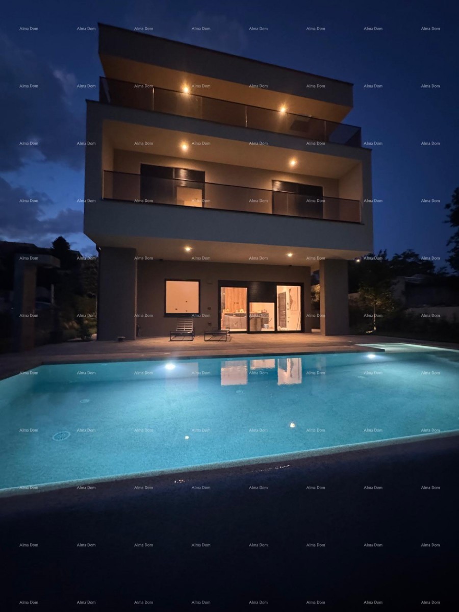 Istra – Medulin, impresivna vila ob gozdu s pogledom na morje 8