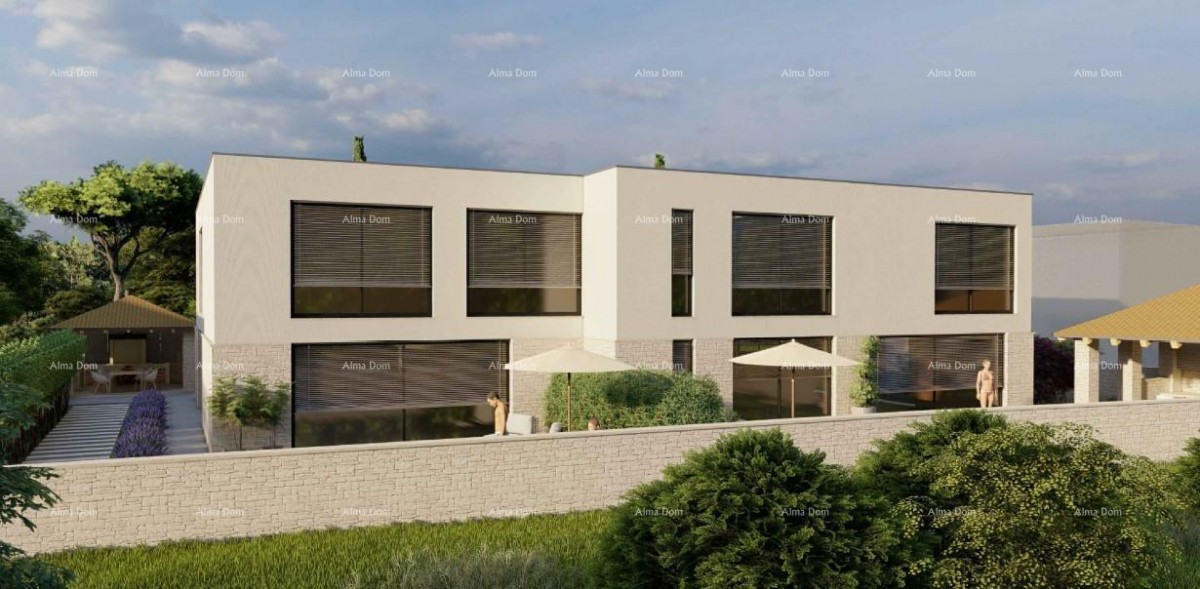 Sa bazenom! Novogradnja!  Ližnjan. 5