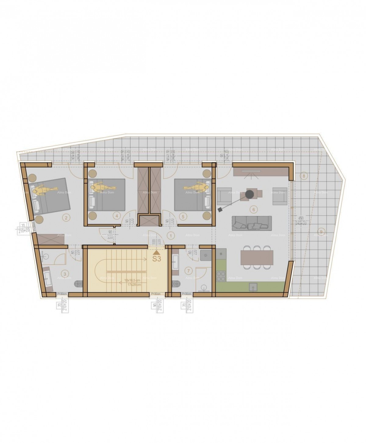 Prodaja stana u novom stambenom projektu, u izgradnji, Medulin! ZB-B3 6
