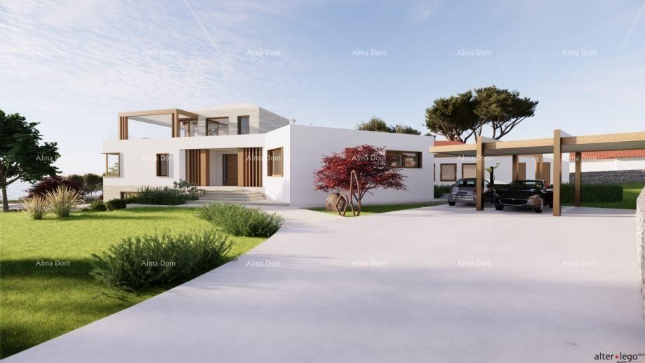 POMER, prvi red do mora, kuća s građevinskim zemljištem i projektom za luksuznu vilu 8