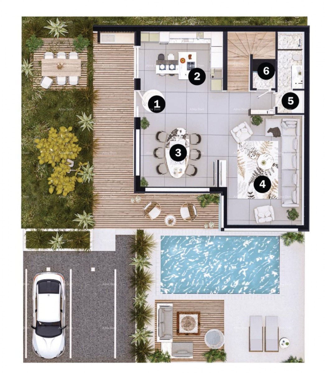 Modern villas for sale in a wonderful residential area, Umag V3 6