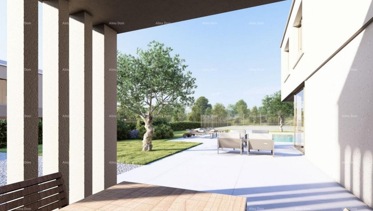 Prodaja samostojećih vila s bazenom u luksuznom, stambenom projektu, Labin! Vila E 5