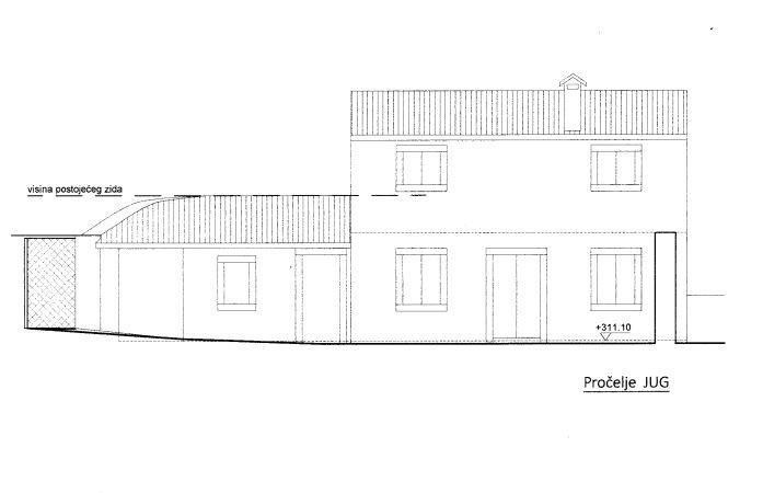 Старый каменный дом с проектом реконструкции и разрешением на строительство 2