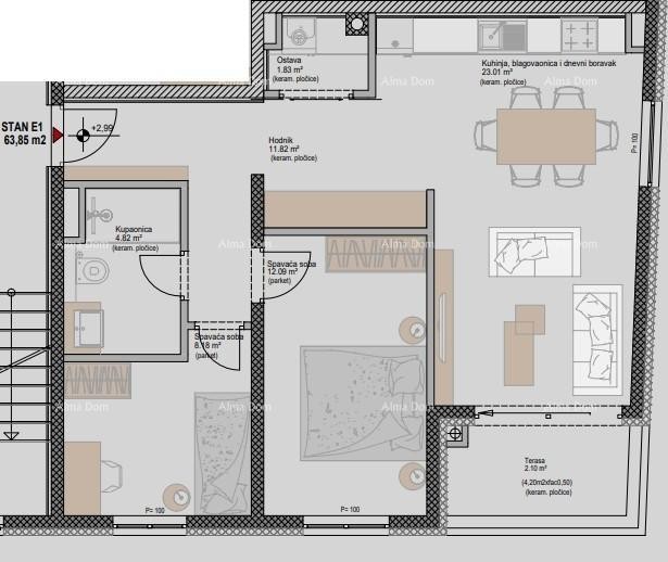 Apartments for sale in a modern new building, in the center, Poreč! 7