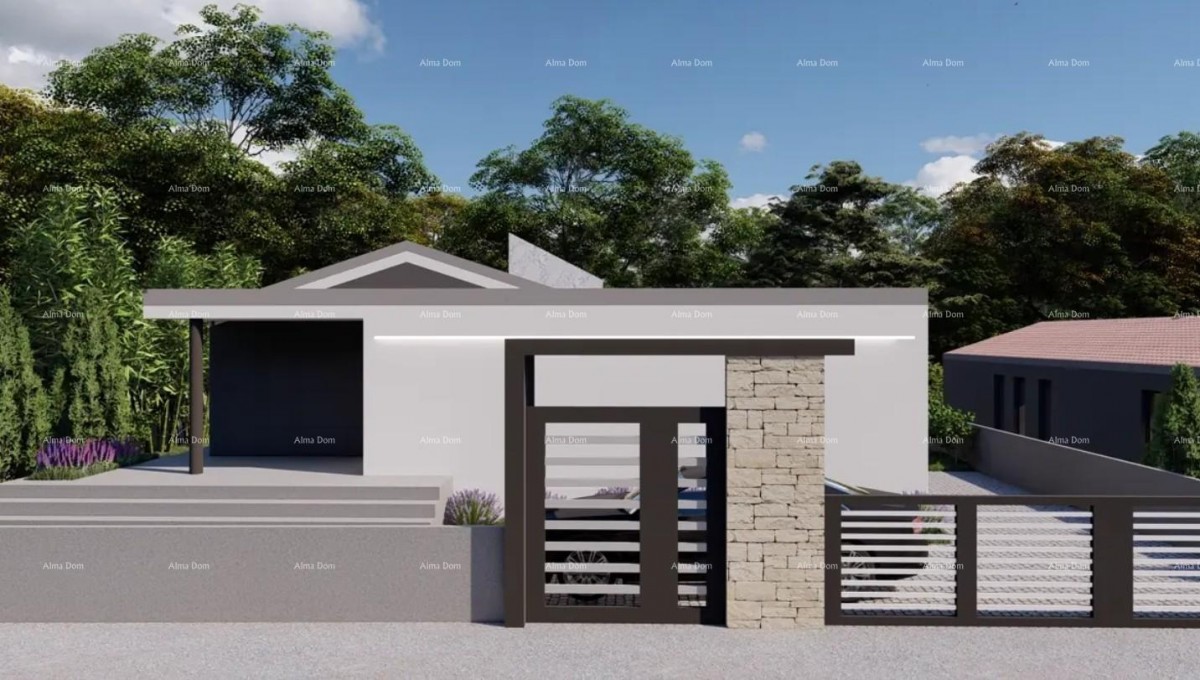 Sale of a house with a swimming pool under construction, near Duga Uvala! Only 2 km from the beach! 3