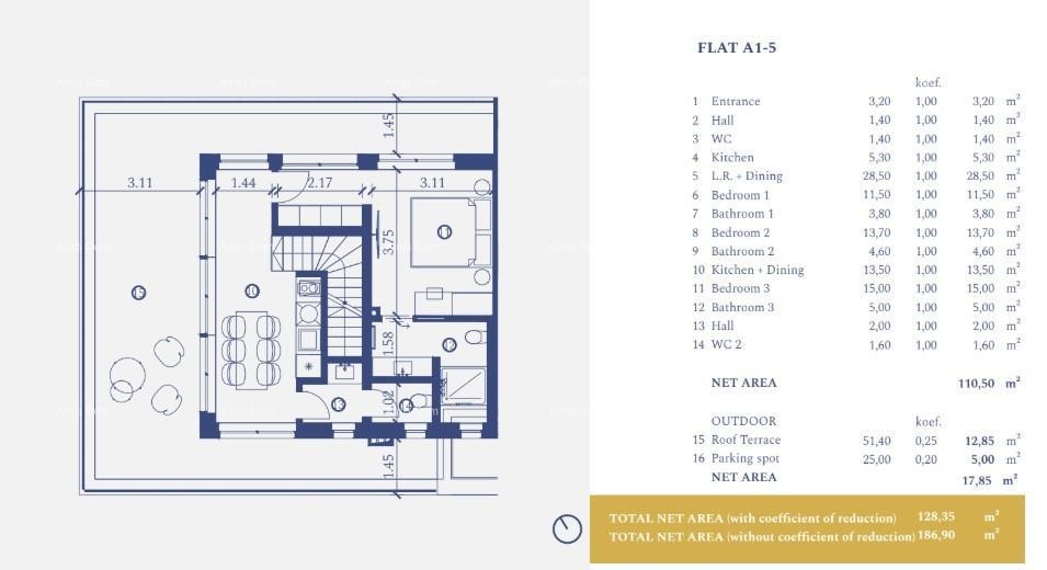 Luksuzni stan u resortu blizu mora – Umag! A1-5 10