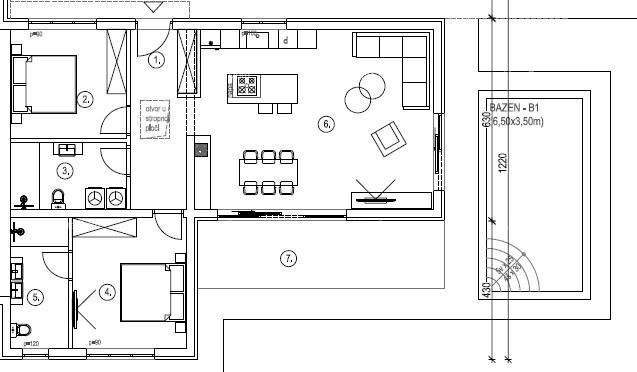Современная двухуровневая вилла с бассейном на продажу, Кожляни, Барбан! 3