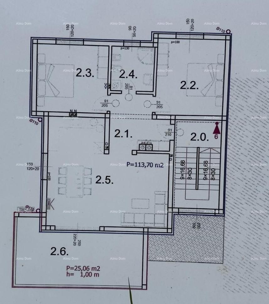 Nuovo progetto, Barbariga! Appartamento con giardino e parcheggio a 500 m dal mare 7