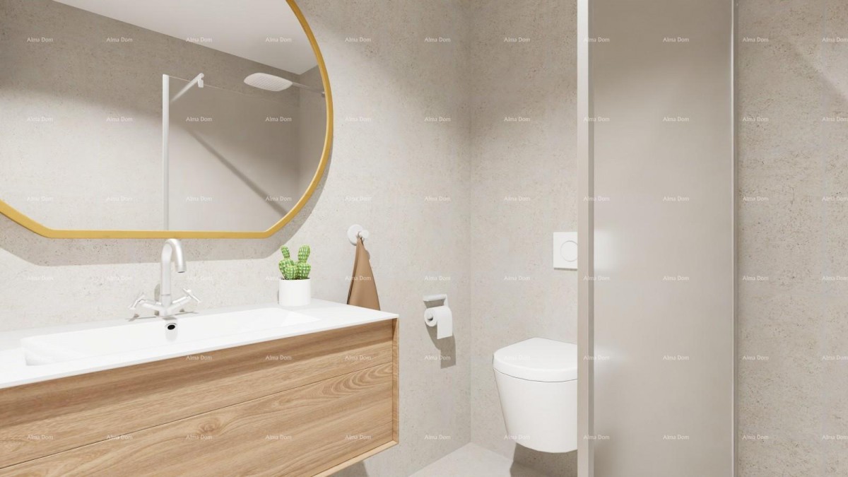 Prodaja modernega stanovanja v novogradnji s parkirnim mestom, Vabriga, Poreč! 6