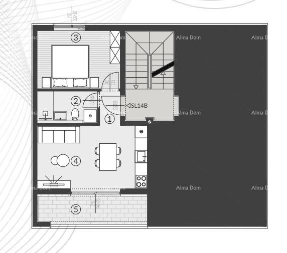 Sale of apartments in the new residential complex, Štinjan! 14B 7