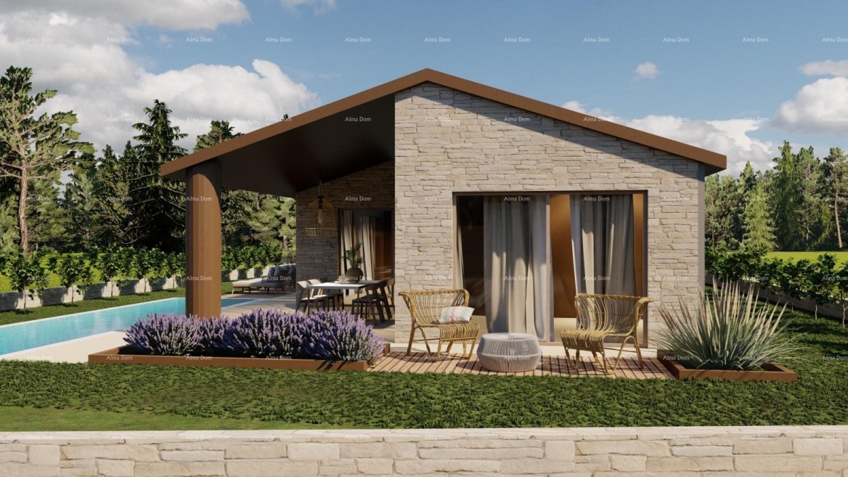 Offerta imperdibile! Vendita di terreni con permesso di costruzione per la realizzazione di una casa familiare con piscina, Tinjan! 2