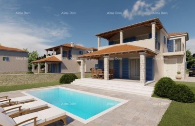 LIŽNJAN! PRODAJA HIŠE V GRADNJI S BAZENOM.