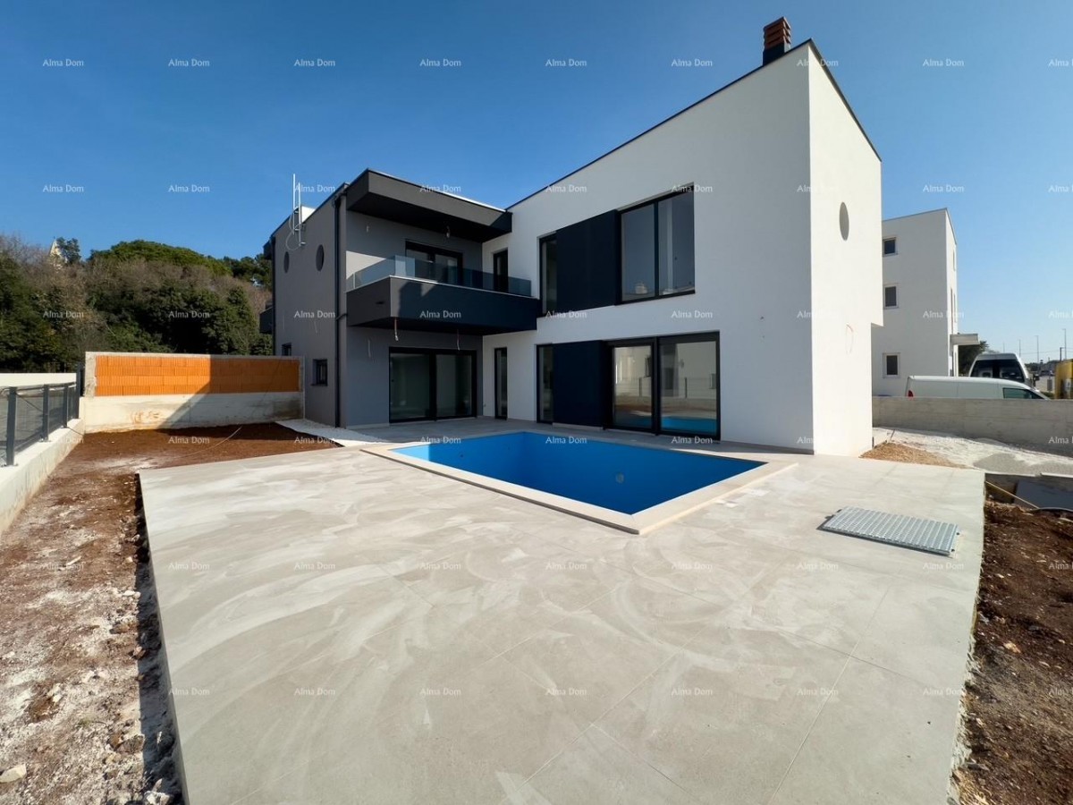 1 km do centra Medulina. Prodaja nove hiše s bazenom na odlični lokaciji, blizu morja! 4