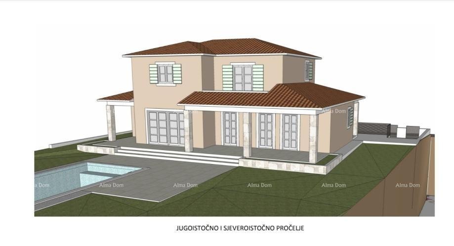 Prodaje se građevinsko zemljište, 1817m2, sa projektom kuće i građevinskom dozvolom, Sveta Nedelja 10
