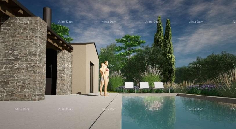 Vendita - terreno edificabile con progetto per la costruzione di una villa unifamiliare, Žminj V1 7