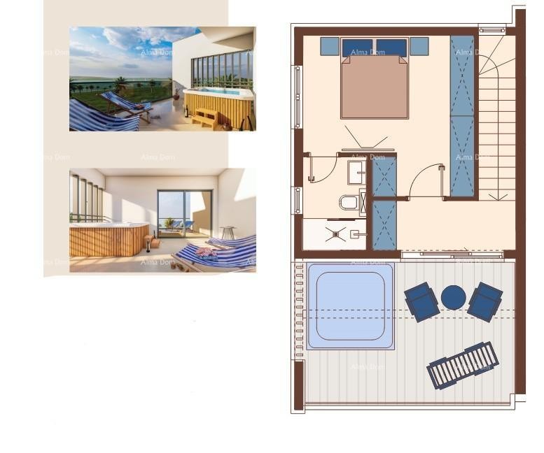 Продажа - Дуплекс вилла в средиземноморском стиле с бассейном и видом на море, Медулин! 14